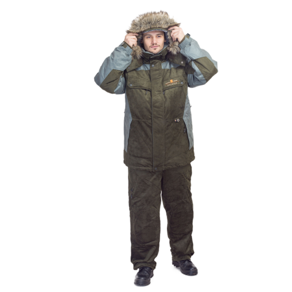 Костюм зимний Флагман 3 / замша с мембранным покрытием / светлая олива в Вологде